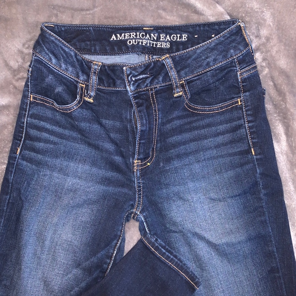 High rise skinny jeans